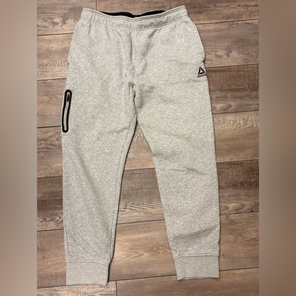 Reebok Other - Reebok Light Gray Jogger Sweatpants with Black Trim